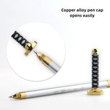 Zoro katana knife toy stationery rustproof titanium alloy pen decoration (support a variety of pen cores)