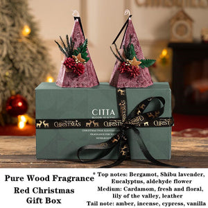 CITTA Christmas tree ice flower wax candle Eternal life flower Christmas holiday home fragrance (Christmas gift for the most loved person)