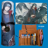 Itachi/Sasuke role high definition pattern Printing handsome cartoon scrolls creative pen bag