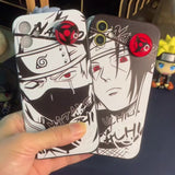 Uchiha Sasuke/Hatake Kakashi Silicone Soft Cool Case For Fun Rotating Sharingan Handmade iPhone Case