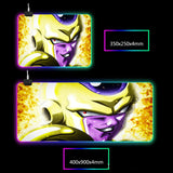 Son Goku Super handsome and cool seven color light color change thickened mouse pad LED light keyboard pad Meaning game gradient horse running light