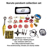 Sasuke/Itachi weapons kunai 28 gift box set metal keychain（can be used as pendant, keychain, necklace）