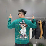 Son Goku character modeling handsome cool cartoon hoodie
